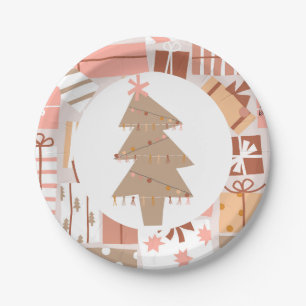 Oh What Fun Boho Christmas Birthday Paper Plates