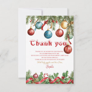 Oh What Fun Christmas Birthday Invitation