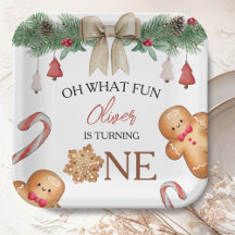 Oh What Fun Christmas Cookies 1st Birthday