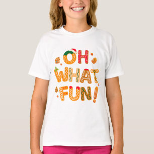 Oh What Fun Christmas Gingerbread Cookies T-Shirt