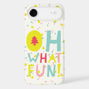 Oh What Fun Christmas Tree Colourful Confetti Dots
