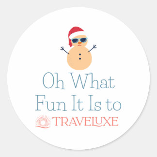 Oh What Fun Classic Round Sticker