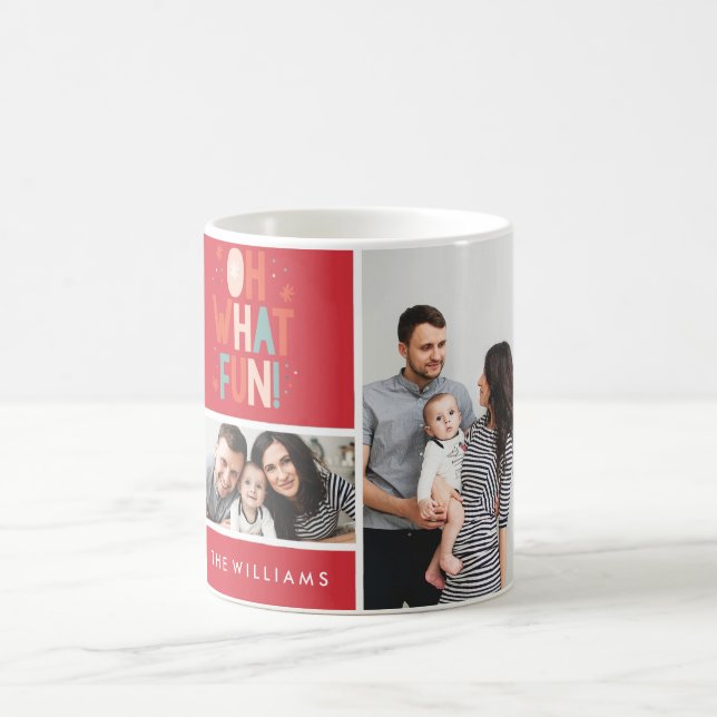 Oh What Fun! Festive Photo Mug (Center)