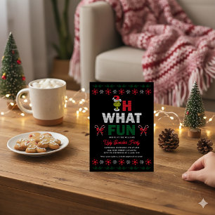 Oh What Fun Grinch Ugly Sweater Holiday Party