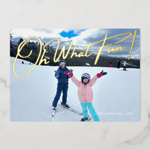 Oh What Fun Holiday Postcard
