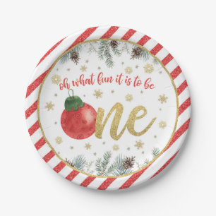 Oh What Fun it is to Be One - Christmas -  Paper Plate