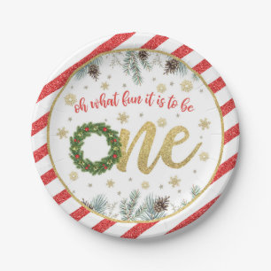 Oh What Fun it is to Be One - Christmas (WR) Paper Plate