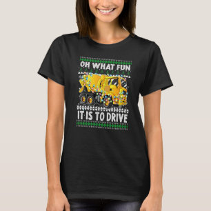 Oh What Fun It Is To Drive Christmas Humour Mixer  T-Shirt