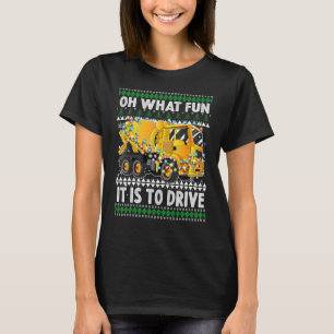 Oh What Fun It Is To Drive Christmas Humour Mixer  T-Shirt