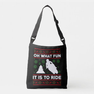 Oh What Fun It Is To Ride Motorcycle Dirt Bike Crossbody Bag