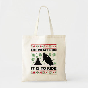 Oh What Fun It Is To Ride Motorcycle Dirt Bike Tote Bag