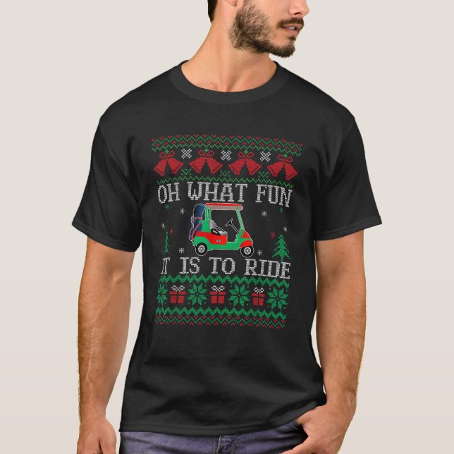 Oh What Fun It Is to Ride Ugly Christmas Sweater G (Front)