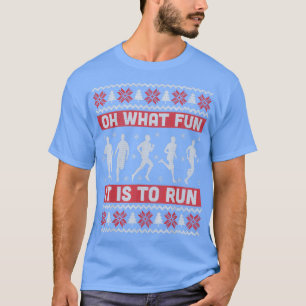 Oh What Fun It Is To Run Ugly Christmas Sweater Gi