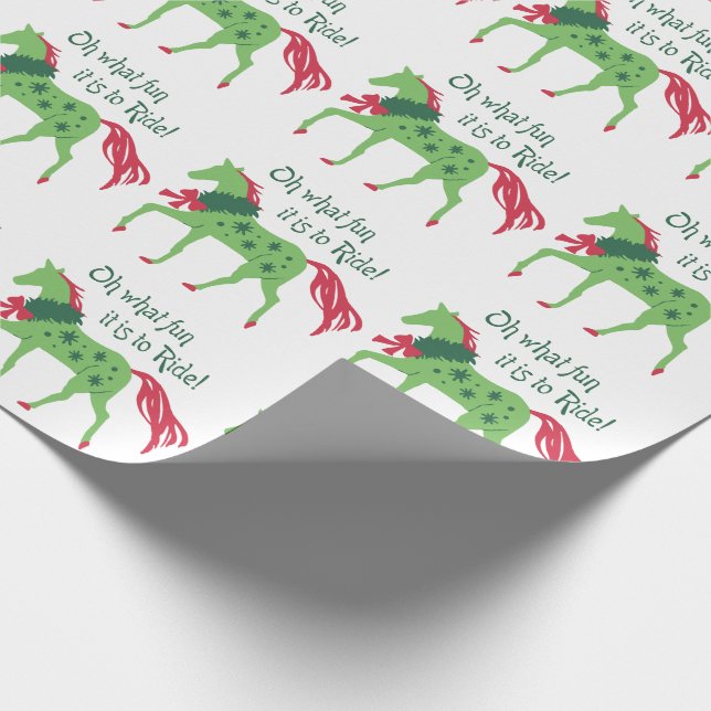 Oh What Fun It Is Wrapping Paper (Corner)