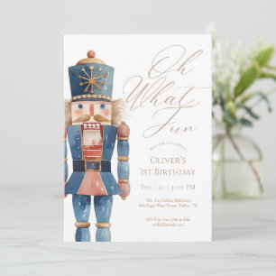 Oh What Fun Nutcracker 1st Birthday Invitation