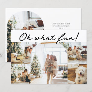 Oh What Fun Photo Christmas Personalized Holiday Card