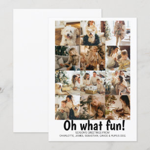 Oh What Fun Photo Christmas Personalized Holiday Card