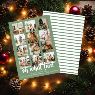Oh What Fun Photo Christmas Personalized Holiday Card