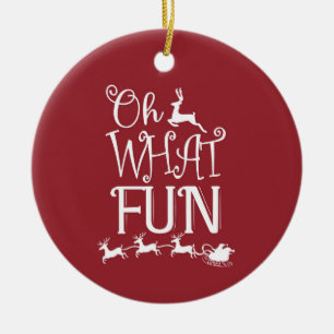 Oh What Fun! Reindeer Christmas Ornament
