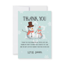 Oh What Fun Snowman Birthday 