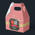 Oh What Fun To Be One! Christmas 1st Birthday Favor Box<br><div class="desc">Celebrate in style with these trendy 1st birthday party favour boxes. The design is easy to personalize with your own wording and your family and friends will be thrilled when they receive this fabulous party favour boxes.</div>