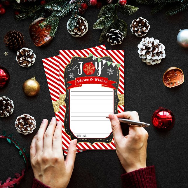 Oh What Joy Christmas Baby Shower Advice & Wishes (Creator Uploaded)