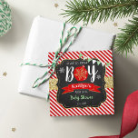 "Oh What Joy, It's A Boy!" Christmas Baby Shower Favour Tags<br><div class="desc">Celebrate in style with these cute and very trendy baby shower favour tags. This design is easy to personalize with your special event wording and your guests will be thrilled when they see these fabulous tags.</div>