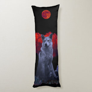 Oh Wolf Moon Gothic Body Pillow