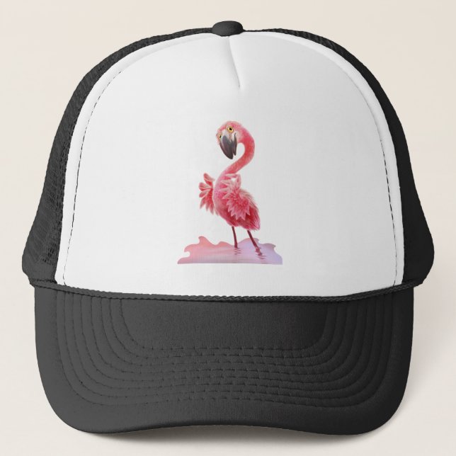 Oh Yeah Flamingo! Trucker Hat (Front)
