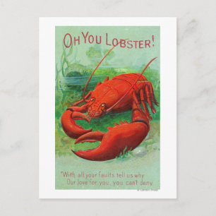 Oh You Lobster Scene Postcard