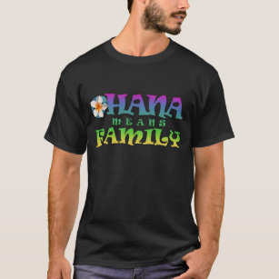  Ohana means family - with plumeria Men's T-shirt