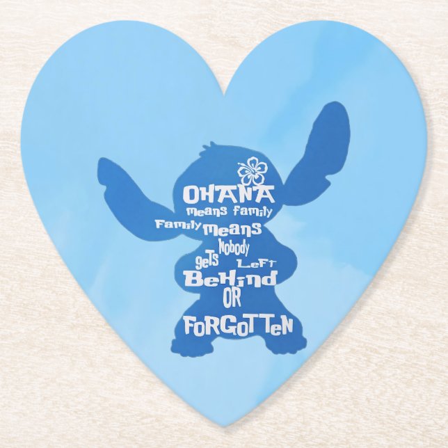 Ohana Paper Coaster (Front)