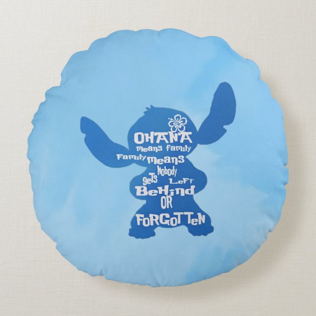 Ohana Round Pillow (Front)