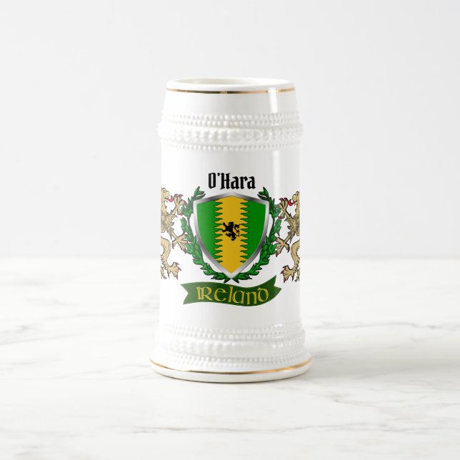 O'Hara/Hara Irish Shield Beer Stein (Center)
