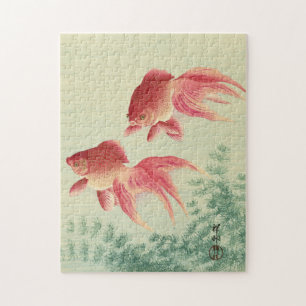 Ohara Koson, Veiltail Goldfish - Japanese Fine Art Jigsaw Puzzle