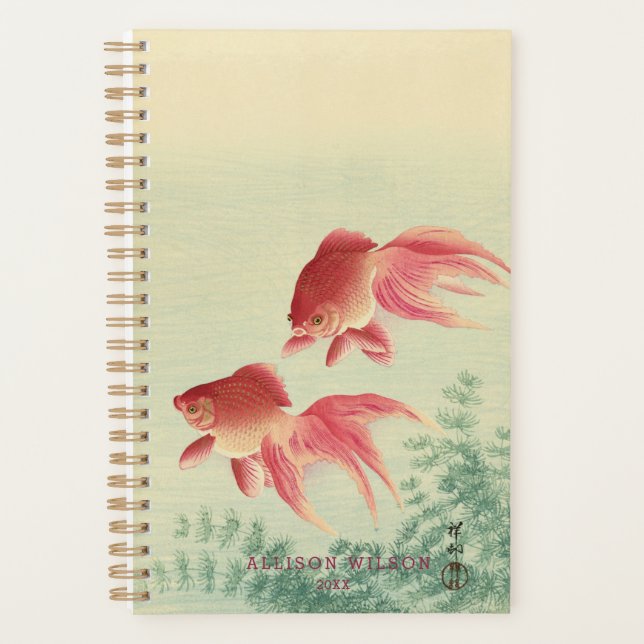 Ohara Koson, Viltail Goldfish - Art japonais (Devant)
