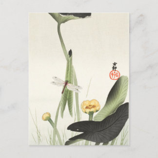 ohara koson's Japanese painting postcard,小原古邨の日本画 Postcard