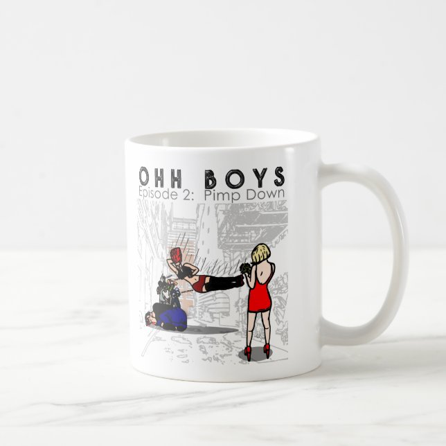 OHH BOYS EPISODE 2 - PIMP DOWN COFFEE MUG (Right)