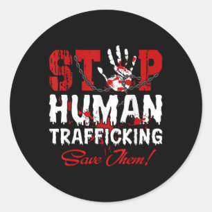 Ohia Save Our Children Human Trafficking Awareness Classic Round Sticker