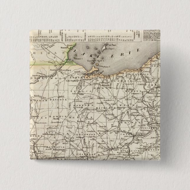 Ohio 12 2 inch square button (Front)