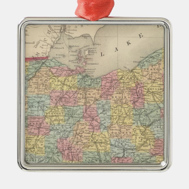 Ohio 13 metal ornament (Front)