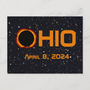 Ohio 2024 Total Solar Eclipse  Postcard