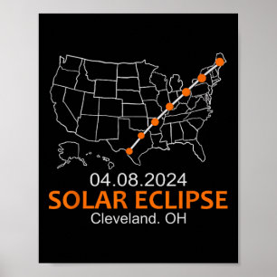 Ohio 2024 Total Solar Eclipse  Poster
