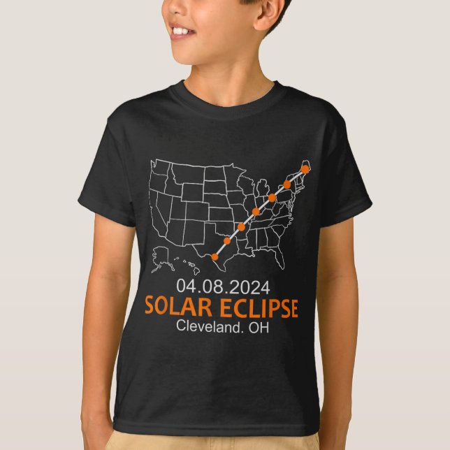Ohio 2024 Total Solar Eclipse  T-Shirt (Front)