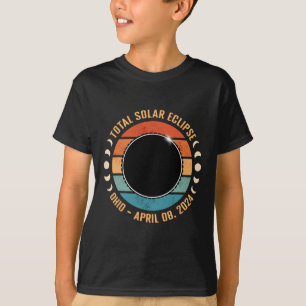Ohio 2024 Total Solar Eclipse Totality Path Men Wo T-Shirt
