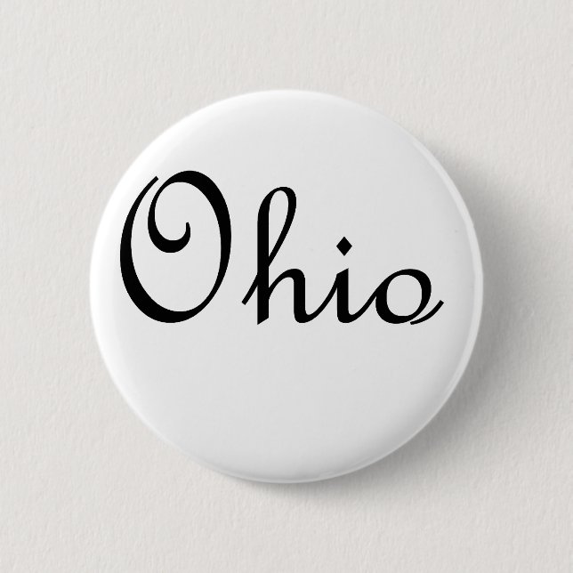 Ohio 2 Inch Round Button (Front)
