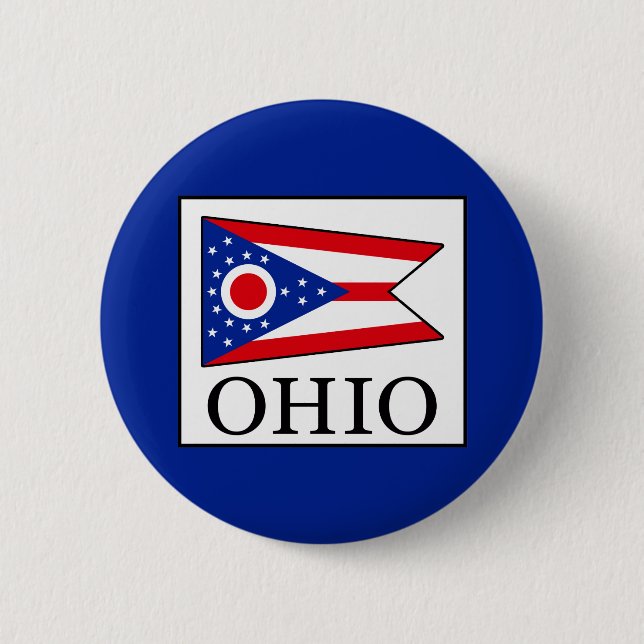 Ohio 2 Inch Round Button (Front)