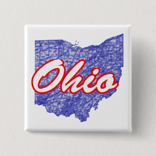 Ohio 2 Inch Square Button