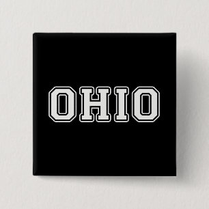 Ohio 2 Inch Square Button