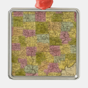 Ohio 3 metal ornament